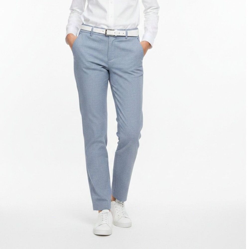 Gap Linen Blend Blue/Gray Casual Pants 28